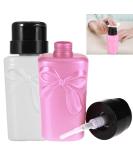 2PCs Nail Polish Remover Pump Dispenser - Portable Plastic Storage Bottle for Nail Art | Perfect Nail Tool - Buy Online on GoSupps.com