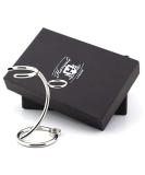 Haryali London Razor Stand - Sustainable Shaving Stand - 2 in 1 Brush and Razor Stand Holder - Curved Design - Non-Rustic - Chrome finish - Shaving Brush Stand - Razor Holder - Zero Waste - Buy Online on GoSupps.com