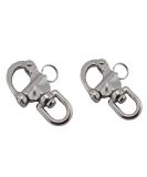 NRC&XRC Swivel Eye Snap Shackle Quick Release Bail Rigging Sailing Boat Marine Stainless Steel Clip Pair 2-3/4 - Silver - Buy Online on GoSupps.com