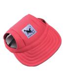 Adjustable Dogs Baseball Cap with Ear Holes - Breathable Sun Protection Hat for Puppies & Dogs (S-XL Red) | Outdoor Pet Gear - Buy Online on GoSupps.com