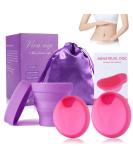 Buy Menstrual Disc Set - Reusable Silicone Menstrual Cups & Disc with Storage Bag | Eco-Friendly & Comfortable Solution - Buy Online on GoSupps.com