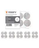 reserv 2" Round Premium Re-Usable Self Adhesive Electrode Pads for TENS/EMS Unit Fabric Backed Pads with Premium Gel (White Cloth and Latex Free) (20 Electrodes) 20 Count (Pack of 1) - Buy Online on GoSupps.com