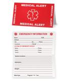 Medical Alert ID Wallet Card (5 Pack) with Emergency Contact Info for Medical Conditions - Buy Online on GoSupps.com