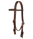 Weaver Leather Single-Ply Working Tack Headstall Browband Golden Chestnut - Buy Online on GoSupps.com