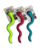 DogLife Tuffs TPR Snake Dog Toy Boredom Breaker Stuff With Treats/Peamutt Butter (Pink) ASSORTED COLOURS (GREEN BLUE OR PINK) - Buy Online on GoSupps.com