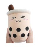 Anboor Bubble Tea Plush Pillow - 35cm Brown Boba Stuffed Toy for Kids | Soft and Cute Gift for Babies, Children | Stuffed Animals Plushies - Buy Online on GoSupps.com