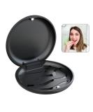 Portable Denture Storage Box - Tooth Rescue Case for Adults & Kids | Dnom Dose - Black Prosthetic Holder - Buy Online on GoSupps.com