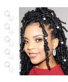Silver Star Braid Hair Clips - 5PCS Dreadlock Charms for Women and Girls - Buy Online on GoSupps.com
