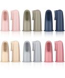 12-Piece Silicone Baby Finger Toothbrush Set for Newborns - Soft Oral Care for Infants and Toddlers | Teething Care | BPA-Free | 6 Colors - Buy Online on GoSupps.com