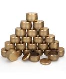 Golden Candle Tin Cans 8 oz - 24 Pack | Candle Containers with Lids for Crafting, Storage, and Gifting - Buy Online on GoSupps.com