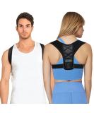 Posture Corrector for Men & Women | Adjustable Upper Back Brace Support | Pain Relief for Neck & Clavicle | Scoliosis Back Straightener - Buy Online on GoSupps.com