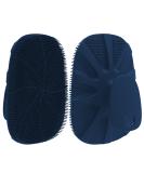 Hieerbus Silicone Body Brush - Deep Cleaning & Massage Shower Brush for Men & Babies | Hygienic Alternative to Luffa & Sponge - Dark Blue - Buy Online on GoSupps.com