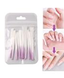 Nails Fiberglass for Quick Nail Art Extension False Nails Tips Forms Salon Tool Equipment 5.5 CM White Set of 20 - Buy Online on GoSupps.com