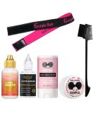 Wig Glue Bundle: Waterproof Lace Front Wig Glue with Tools, Hair Wax Stick, Edge Control Wax, Elastic Band, and Dual Brush - Buy Online on GoSupps.com
