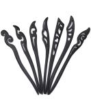Saijer 7-Piece Retro Wooden Hair Sticks Set | Handmade Chinese Hairpins & Chopsticks | Natural Carved Hair Accessories for Long Hair - Buy Online on GoSupps.com