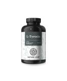 Vegan's L -Tyrosine (240 capsules) - high -dose with 1000 mg per daily dose - 4 months range - from fermentation laboratory testing and produced in Germany - without undesirable additives - Buy Online on GoSupps.com