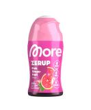 More Zerup Pink Grapefruit Syrup 65ml - Sugar-Free Vegan Zero Calories - Made in Germany for 8L Drink - Buy Online on GoSupps.com