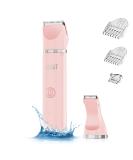2-in-1 Electric Bikini Trimmer for Women - Painless Hair Removal Razor and Body Shaver with 2 Trimmer Heads - IPX7 Waterproof and Portable Ladies Shaver - Buy Online on GoSupps.com