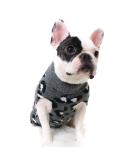FAMKIT Dog Sweater Pet Winter Knitwear Leopard Pattern Puppy Warm Clothes L(Fit for 6-7KG) Gray - Buy Online on GoSupps.com