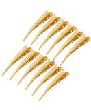 Beaupretty 12 Pack Haircaps & Alligator Clips - Non-Slip Metal Hair Styling Accessories for Thick & Thin Hair (Gold) - Perfect for Salons - Buy Online on GoSupps.com