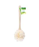 EcoPouf Bath Brush with Handle - Cleansing Sponge for Hard-to-Reach Areas - Assorted Colors - Buy Online on GoSupps.com