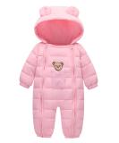 Happy Cherry Baby Toddler Bear Pink Hooded Romper Footie Pajamas - 12-18 Months - Buy Online on GoSupps.com