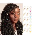 Formery Star Braid Rings Jewelry Clips Gold Moon Dreadlock Charms Accessories Colorful Beads Loc Hair jewels for Women and Girls (19pcs) (Star & moon) Star & moon(19pcs) - Buy Online on GoSupps.com