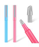 Parchment Paper Cutter Set - DIY Diamond Painting Precision Craft Knife Pen with Replaceable Blade (Pink/Blue) - Buy Online on GoSupps.com