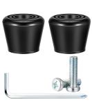 5-Piece Roller Skate Toe Stop Set with Plug, Rubber Brake, Wrench, and Screws - Black - Buy Online on GoSupps.com