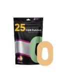 Peelz Dexcom G6 Adhesive Patches 25 Pack - Waterproof CGM Sensor Patches - US-Made for Sensitive Skin - Dexcom Stickers - Beige - Buy Online on GoSupps.com