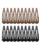20 Pieces 2.7'' Big Size No Slip Metal Snap Hair Clips Women Barrettes Black Hair Pins (10 black 10 Brown) 10 black 10 coffee - Buy Online on GoSupps.com