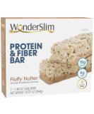 WonderSlim Protein  Fiber Bar Fluffy Nutter - 15g Protein 7g Fiber 5g Sugar 160 Calories (7ct) - Buy Online on GoSupps.com