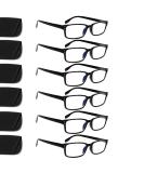 Kerecsen 6-Pack Blue Light Blocking Reading Glasses - Spring Hinge Readers for Men & Women - 1.5x Computer Eyeglasses - Buy Online on GoSupps.com