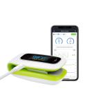 Rechargeable Oxygen Monitor Finger Adults Bluetooth Pulse Oximeter CE Approved with Heart Rate and Perfusion Index Free App iOS & Android and OLED Display - Buy Online on GoSupps.com