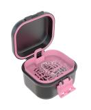 Buy BVN Leak-Proof Prosthesis Box - Eco-Friendly Denture Storage with Sieve for All Ages (Black + Pink) - Buy Online on GoSupps.com