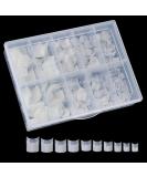 Beuniar Acrylic Natural Nail Tips 500Pcs Short French Square False Tips with Storage Box - Manicure Essentials - Buy Online on GoSupps.com