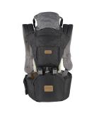 SONMEI Ergonomic Baby Carrier with Hip Seat | 360 Positions | Soft & Breathable | for Newborns & Toddlers | Dark Grey - Buy Online on GoSupps.com