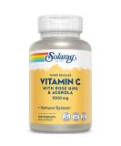 Solaray Timed Release Vitamin C 1000 mg - 100 VegCaps | Immune Support & Antioxidant - Buy Online on GoSupps.com