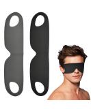 Buy 2PCS Ultra-Thin Eye Mask - Lightweight Sleep Mask for Travel & Office | Zero Pressure Sensation Fully Shading Grey & Black - Buy Online on GoSupps.com