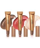 3 Pcs Liquid Contour Beauty Wand Set - Contour, Blush & Highlighter Stick with Cushion Applicator - Long Lasting & Natural Matte Finish - Buy Online on GoSupps.com