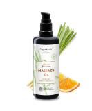 Allg gequelle Bio Massage Oil Allg u refreshment with 100% natural pure essential oils made of Lemongrass Orange Bergamot |maintains the whole body with sesame jojoba avocado and shea 100ml 100 ml (1 Pack) - Buy Online on GoSupps.com