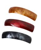 Automatic Hair Clip Set - 3 Classic Retro French Acrylic Clips for Women | Perfect for Fine to Medium Thickness Hair - Buy Online on GoSupps.com