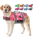 Emust Life Vest for Dogs - High Buoyancy Pink Camouflage Life Jacket for Small Medium & Large Dogs - Perfect for Swimming & Boating - Buy Online on GoSupps.com