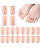 HOTBEST 20pcs Gel Big Toe Caps - Soft Silicone Toe Covers for Calluses Blisters & Hammer Toe Pain Relief | Antiskid & Washable Big Toe Protectors - Buy Online on GoSupps.com
