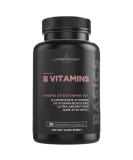 Livingood Daily Vitamin B Complex with Folate Methylcobalamin Riboflavin Choline Thiamin PABA & Inositol - Supports Energy Production Heart Health Brain & Metabolism - Vegan - 30 Capsules - Buy Online on GoSupps.com