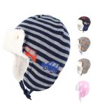 Gajaous Baby Boys Girls Winter Animal Earflap Beanie Hat | Dinosaur Fox Pattern | Fleece Lining | 2-4 Years - Buy Online on GoSupps.com