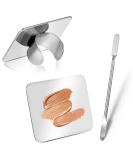 Buy Makeup Mixing Palette & Spatula - Stainless Steel Makeup Mixing Tray for Foundation Eyeshadow & Nail Art - International Shipping Available - Buy Online on GoSupps.com