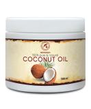 Coconut oil 500ml - Cocos nucifera - Indonesia - cold -pressed - pure & naturally - coconut oil - unaffected - body butter - care for face - hair - body care - Coconut oil 500 ml (1 Pack) - Buy Online on GoSupps.com