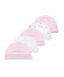 Newborn Baby Hats Caps | 100% Cotton | Pink | Boys Girls 0-6 Months - Buy Online on GoSupps.com