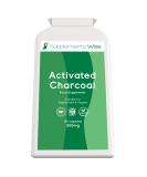 120 x 300mg Activated Charcoal Capsules for Flatulence Relief - Pure Coconut Charcoal Tablets for Trapped Wind - Natural Active Charcoal Powder - Buy Online on GoSupps.com